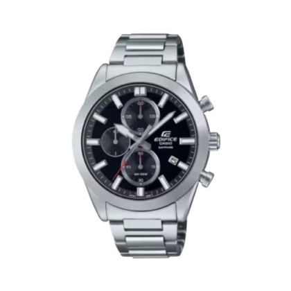 Casio Edifice EFB-710D-1AV Silver Stainless Steel with Black Dial Band Men Watch